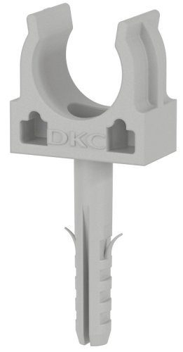Клипса для гофры с дюбелем и саморезом DKC Express Д=32 серый (уп. 100шт) картинка